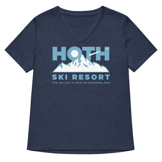 Hoth Ski Resort Women's V-Neck Tee