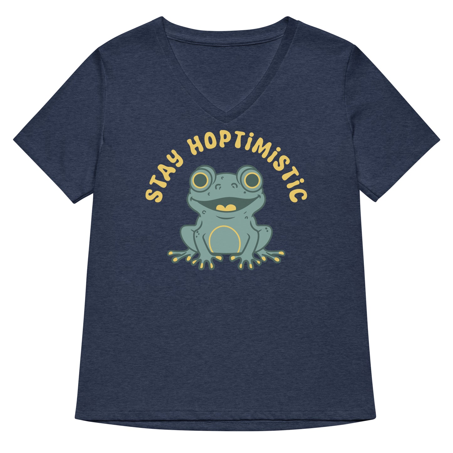Stay Hoptimistic Women's V-Neck Tee