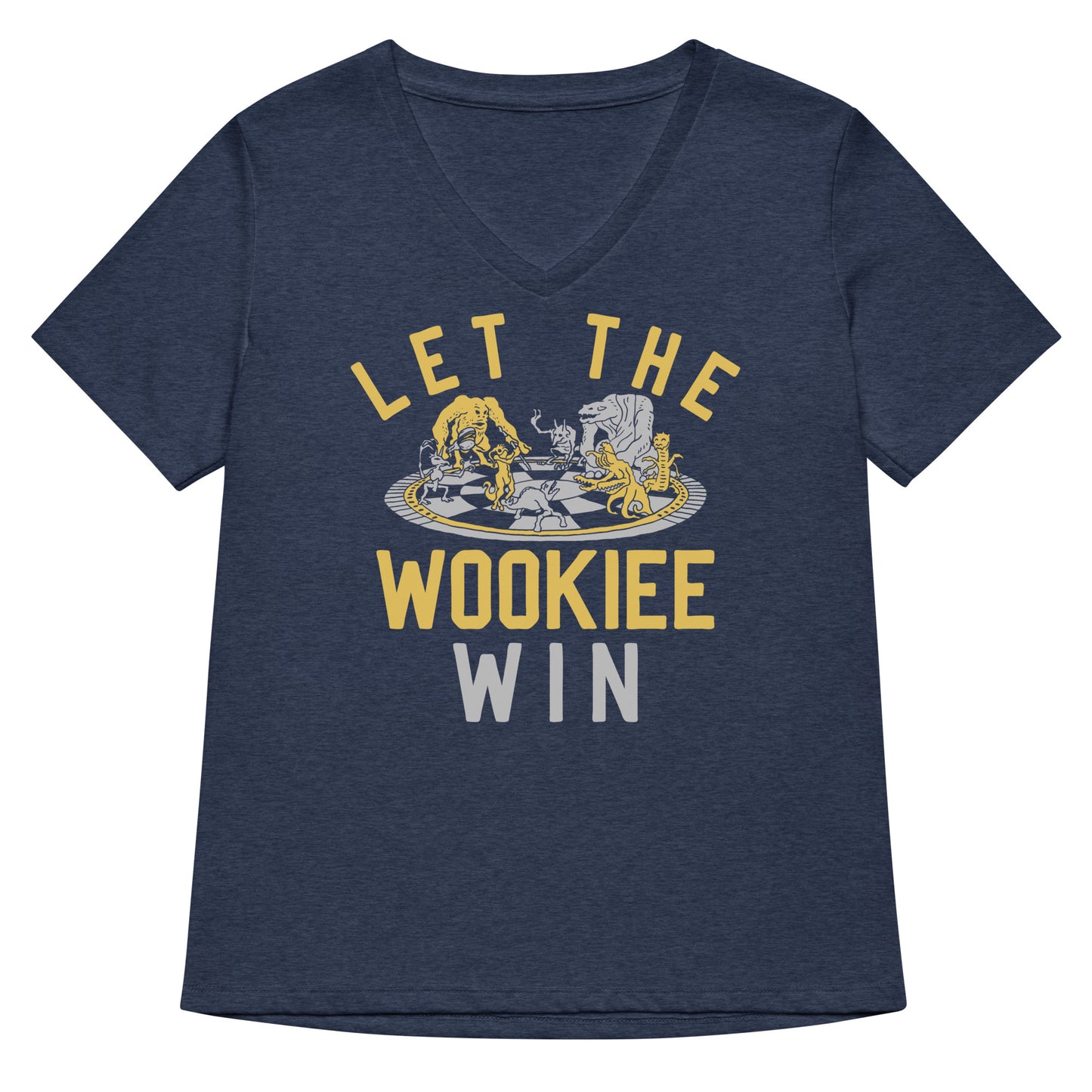 Let The Wookiee Win Women's V-Neck Tee