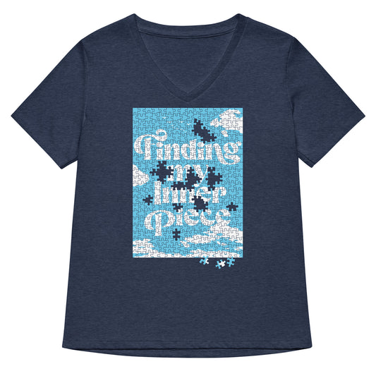 Finding My Inner Piece Women's V-Neck Tee