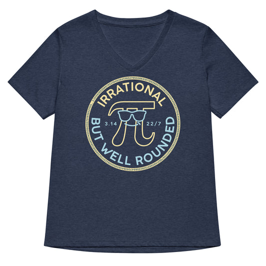 Irrational But Well Rounded Women's V-Neck Tee