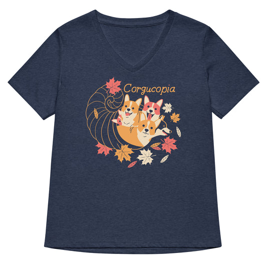 Corgucopia Women's V-Neck Tee