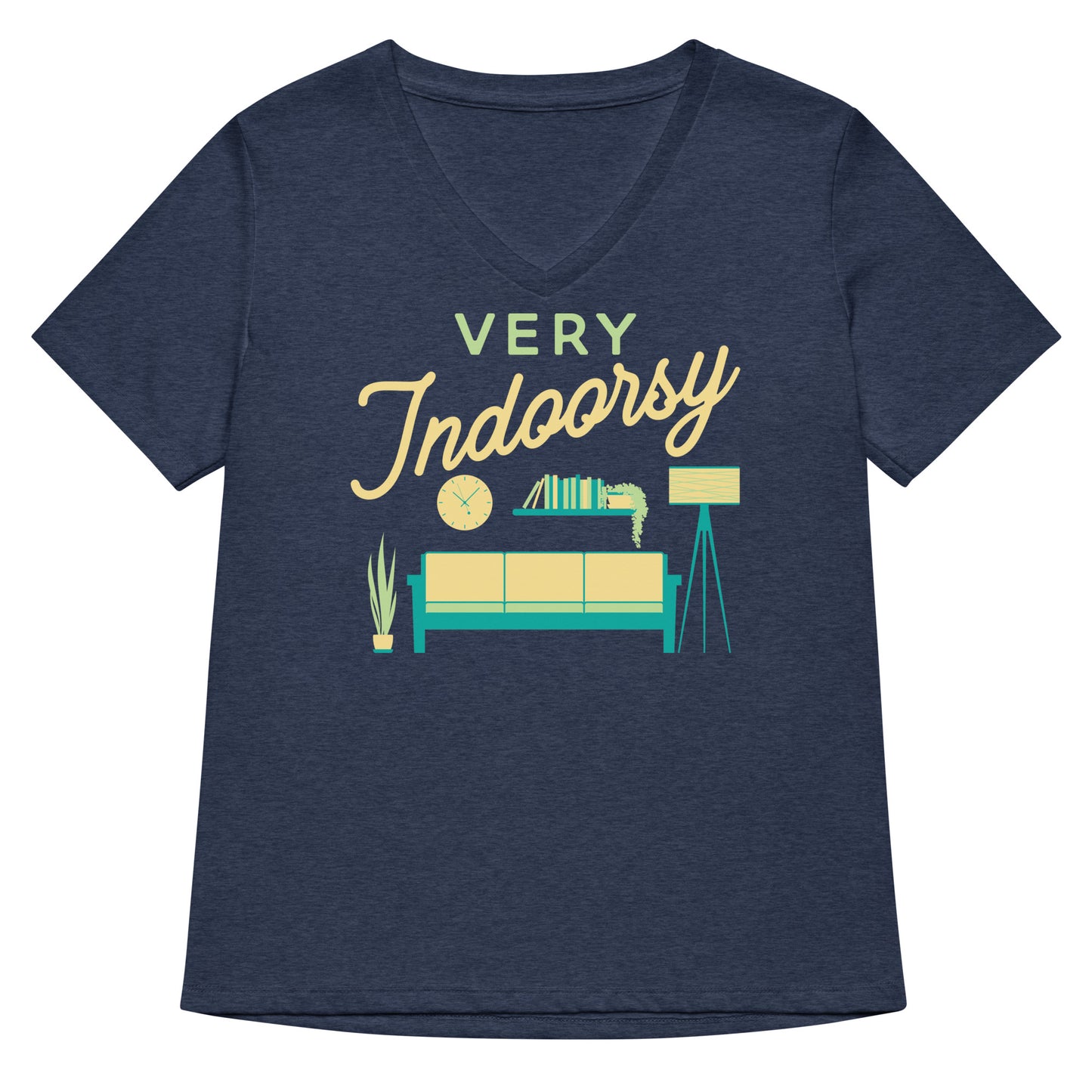 Very Indoorsy Women's V-Neck Tee