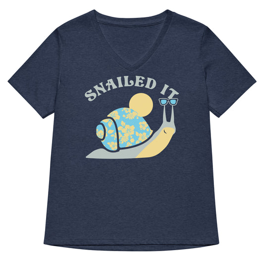 Snailed It Women's V-Neck Tee
