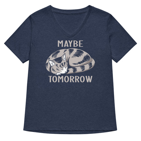 Maybe Tomorrow Women's V-Neck Tee