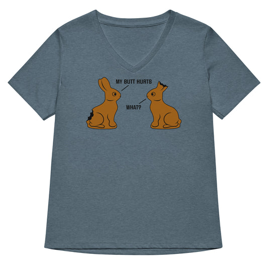 My Butt Hurts Women's V-Neck Tee