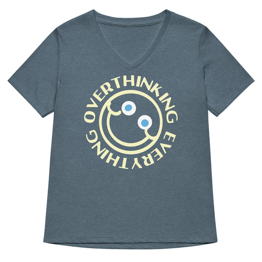 Overthinking Everything Women's V-Neck Tee