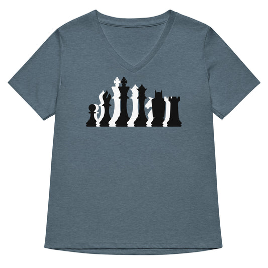 Black Knight Women's V-Neck Tee