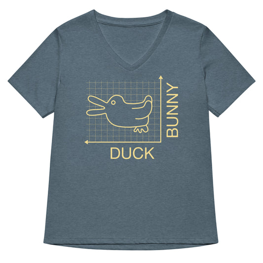 Duck Or Bunny Women's V-Neck Tee