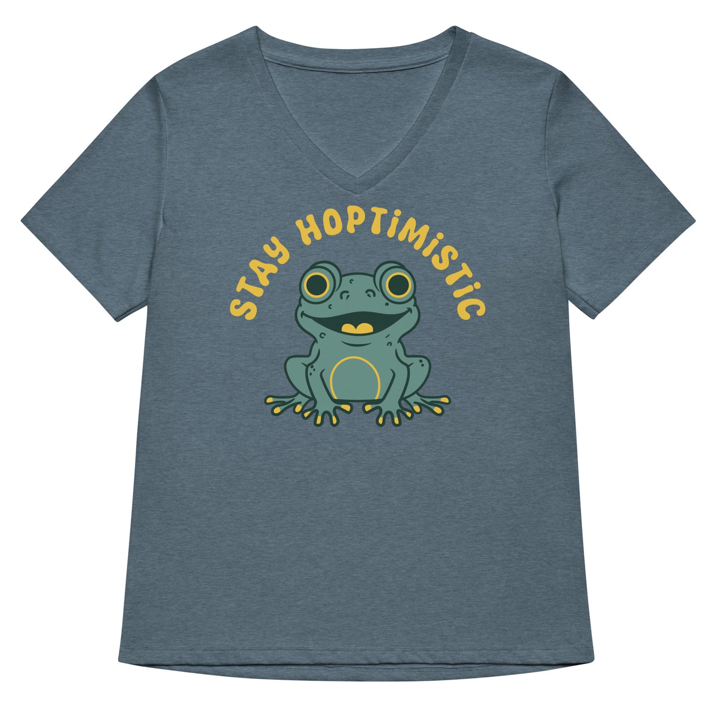 Stay Hoptimistic Women's V-Neck Tee
