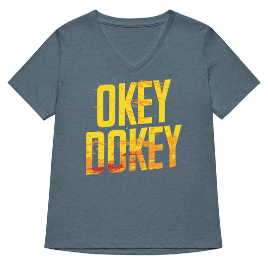 Okey Dokey Women's V-Neck Tee