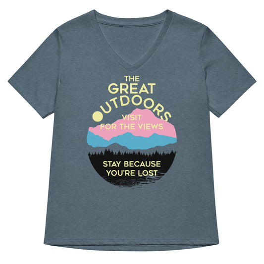 The Great Outdoors Women's V-Neck Tee