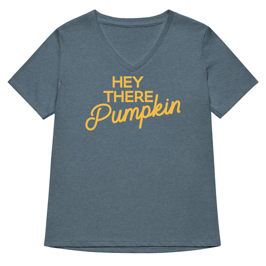 Hey There Pumpkin Women's V-Neck Tee