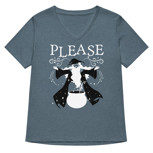 Please Is The Magic Word Women's V-Neck Tee