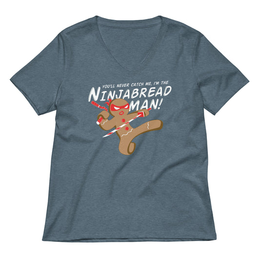 I'm The Ninjabread Man! Women's V-Neck Tee