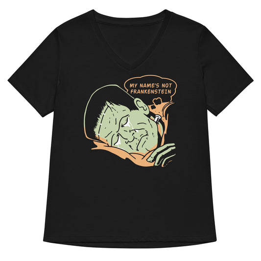 My Name's Not Frankenstein Women's V-Neck Tee