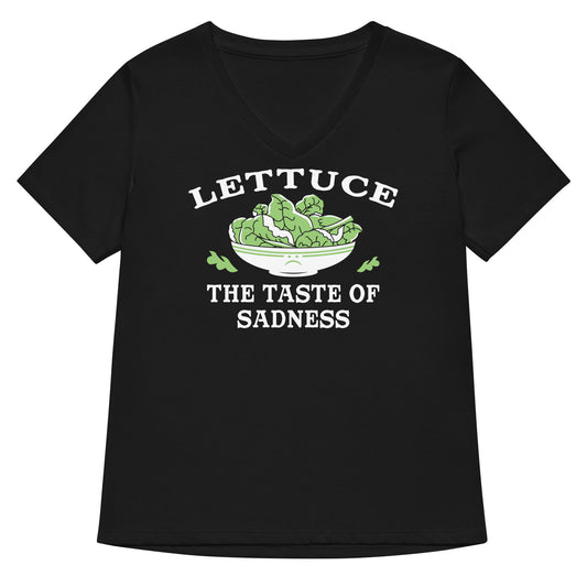 Lettuce, The Taste Of Sadness Women's V-Neck Tee