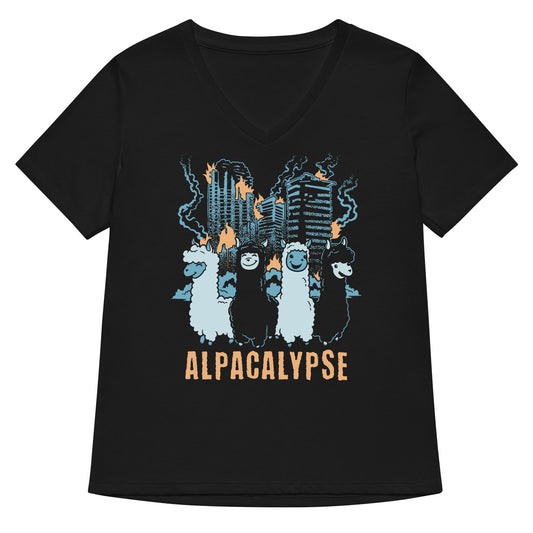 Alpacalypse Women's V-Neck Tee