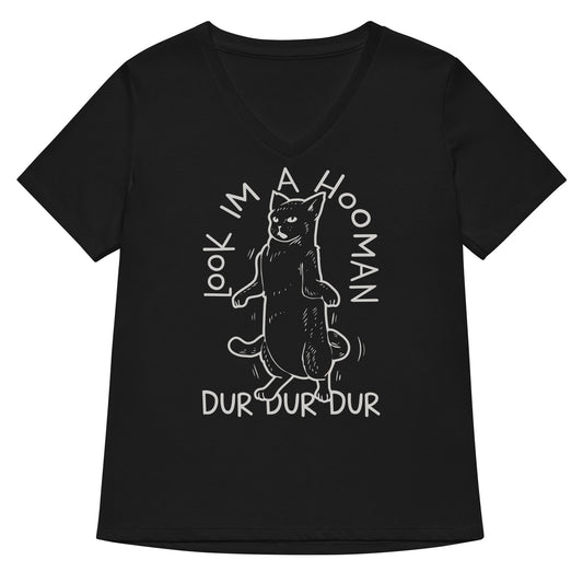 Look I'm A Hooman Women's V-Neck Tee