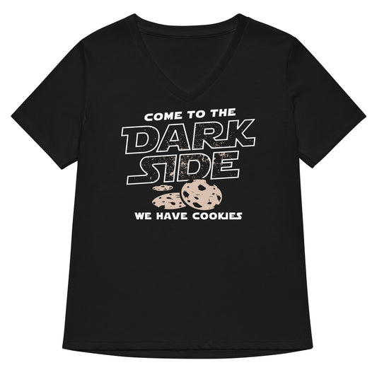 Come To The Dark Side, We Have Cookies Women's V-Neck Tee