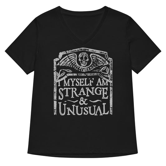 I Myself Am Strange And Unusual Women's V-Neck Tee