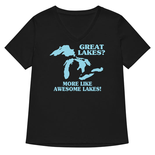 Great Lakes? Women's V-Neck Tee