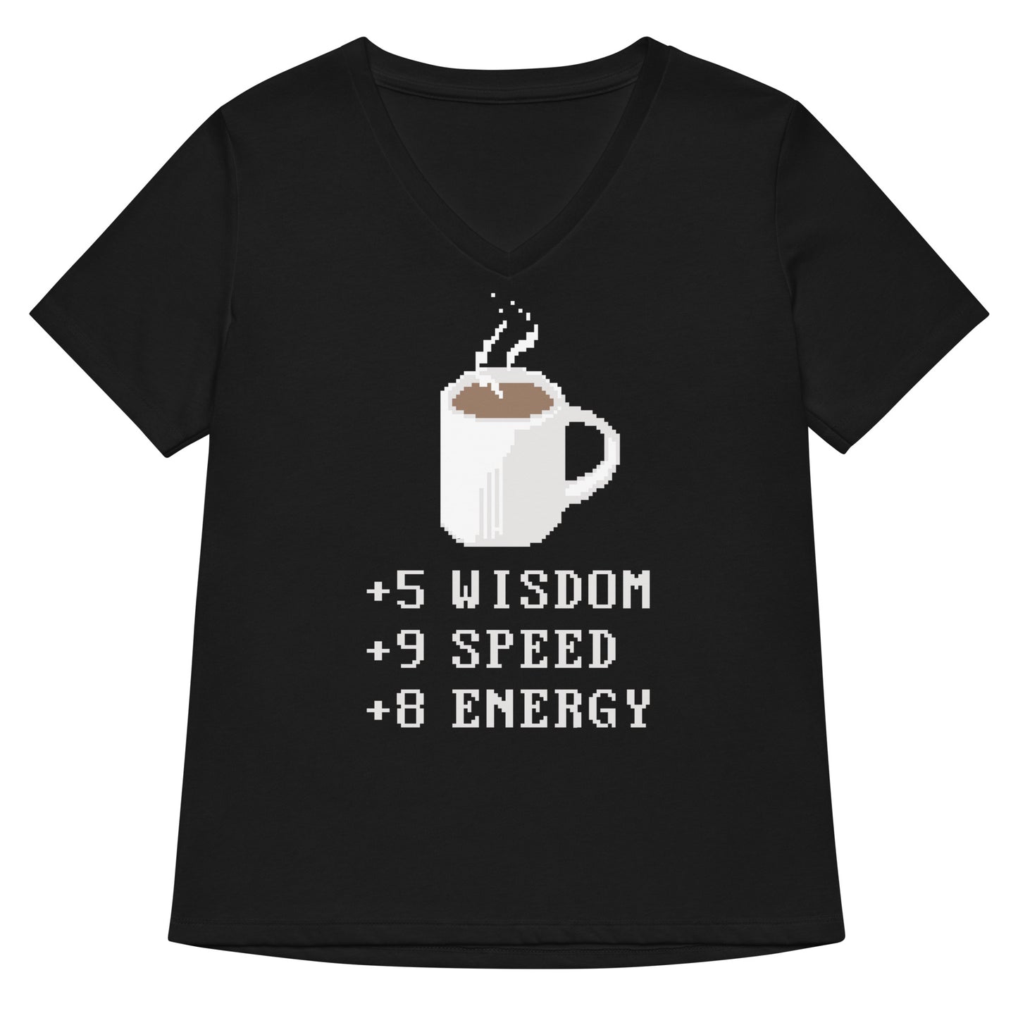 Coffee Plus To Stats Women's V-Neck Tee