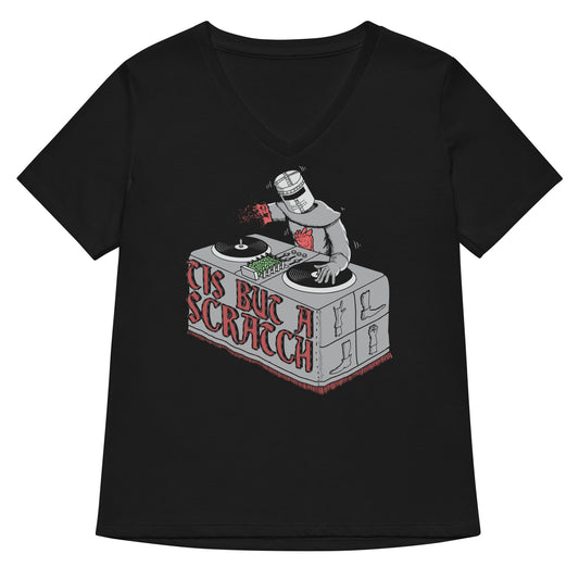Tis But A Scratch Women's V-Neck Tee