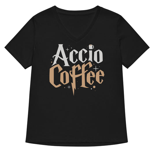 Accio Coffee Women's V-Neck Tee