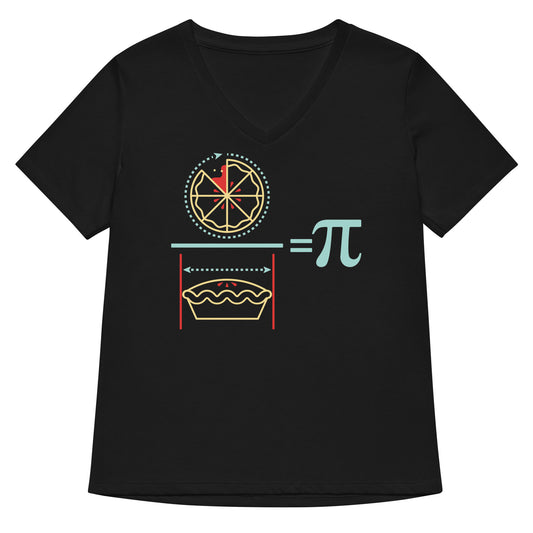 Pi Equation Women's V-Neck Tee