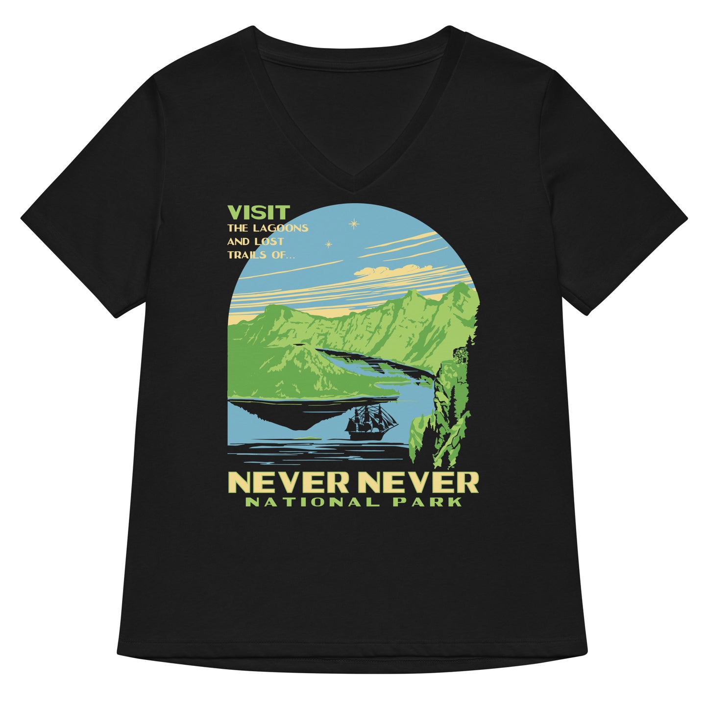 Never Never National Park Women's V-Neck Tee