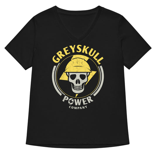 Greyskull Power Company Women's V-Neck Tee
