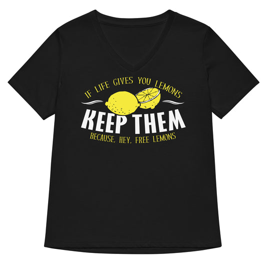 If Life Gives You Lemons Women's V-Neck Tee