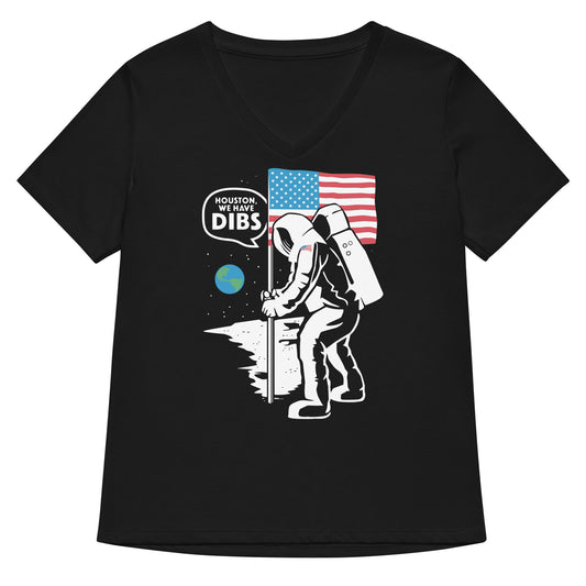 We Have Dibs Women's V-Neck Tee