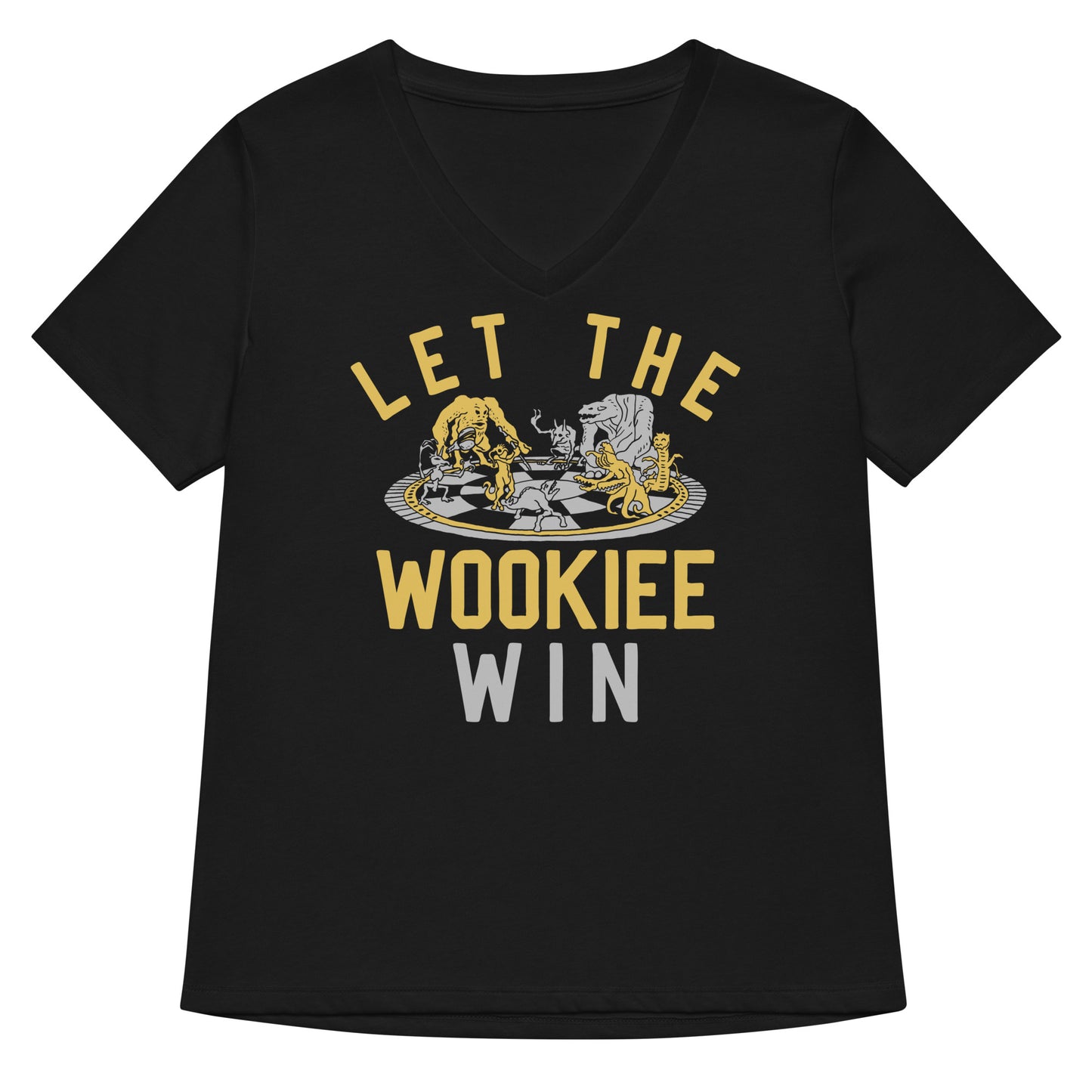 Let The Wookiee Win Women's V-Neck Tee