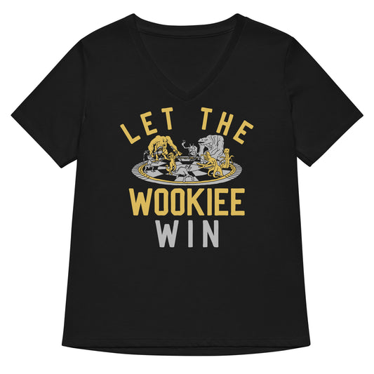 Let The Wookiee Win Women's V-Neck Tee