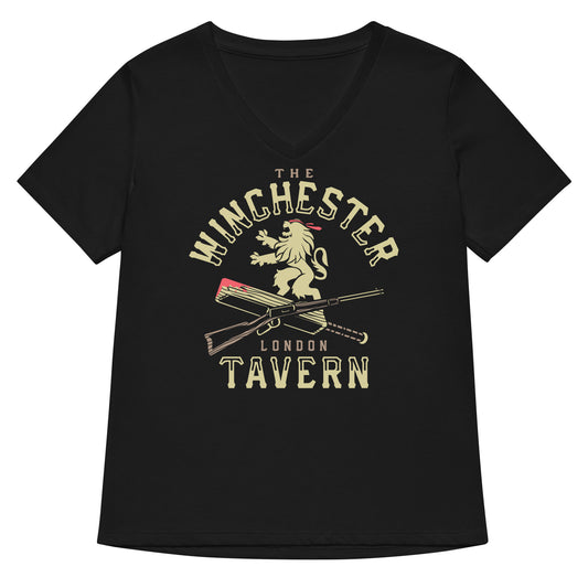The Winchester Tavern Women's V-Neck Tee