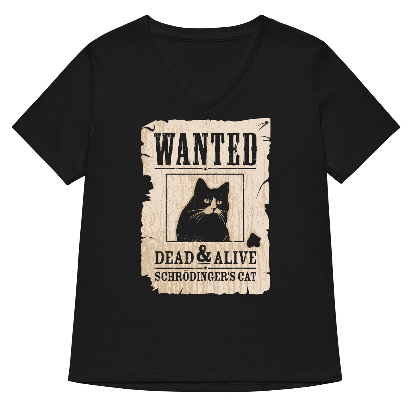 Wanted Dead And Alive Women's V-Neck Tee