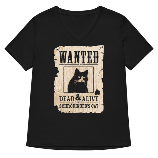 Wanted Dead And Alive Women's V-Neck Tee