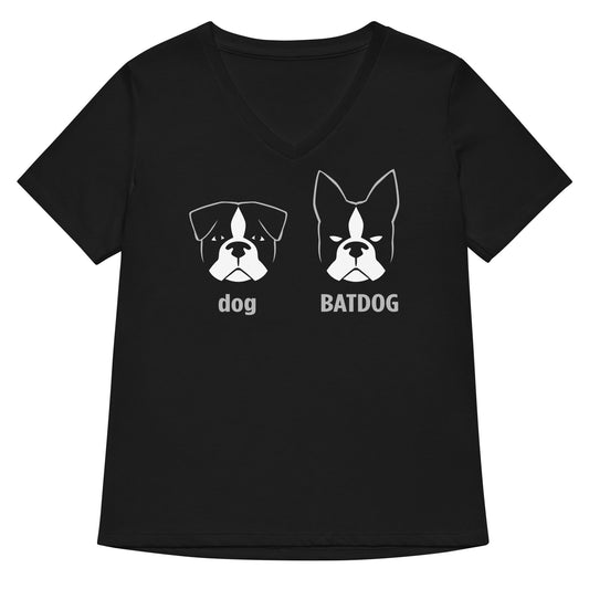 Batdog Women's V-Neck Tee
