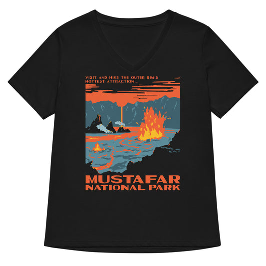 Mustafar National Park Women's V-Neck Tee