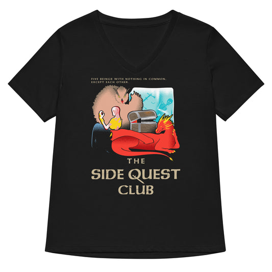 The Side Quest Club Women's V-Neck Tee