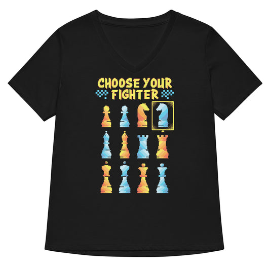 Choose Your Fighter Women's V-Neck Tee
