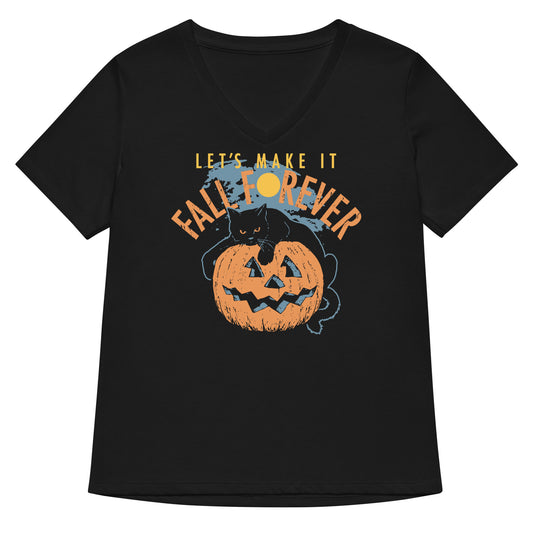 Fall Forever Women's V-Neck Tee