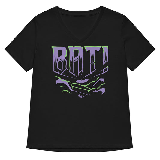 Bat! Women's V-Neck Tee