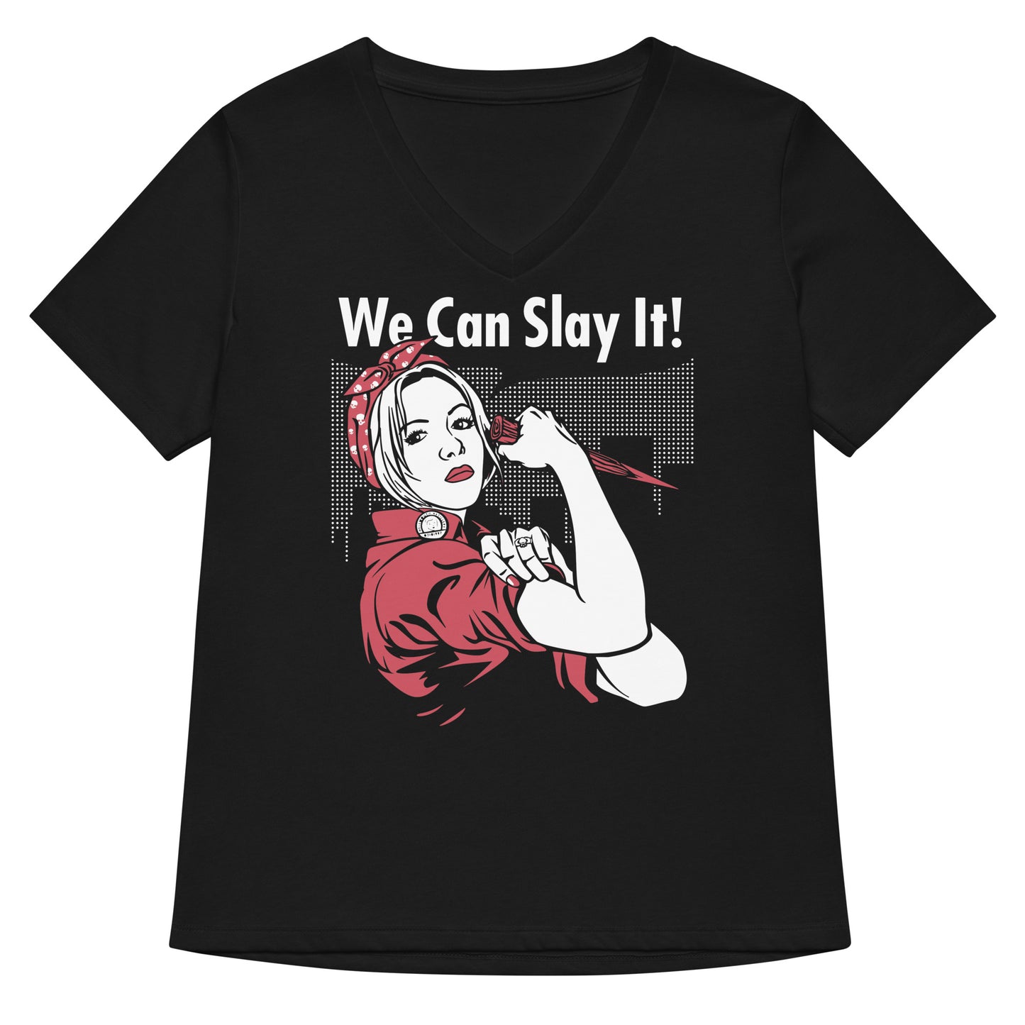 We Can Slay It! Women's V-Neck Tee