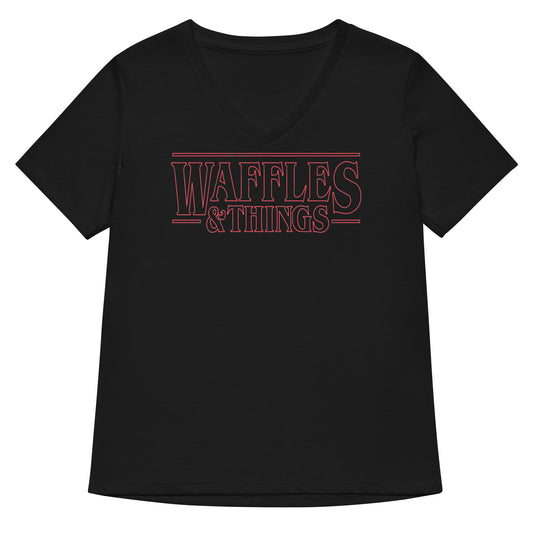Waffles & Things Women's V-Neck Tee