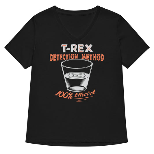 T-Rex Detection Method Women's V-Neck Tee