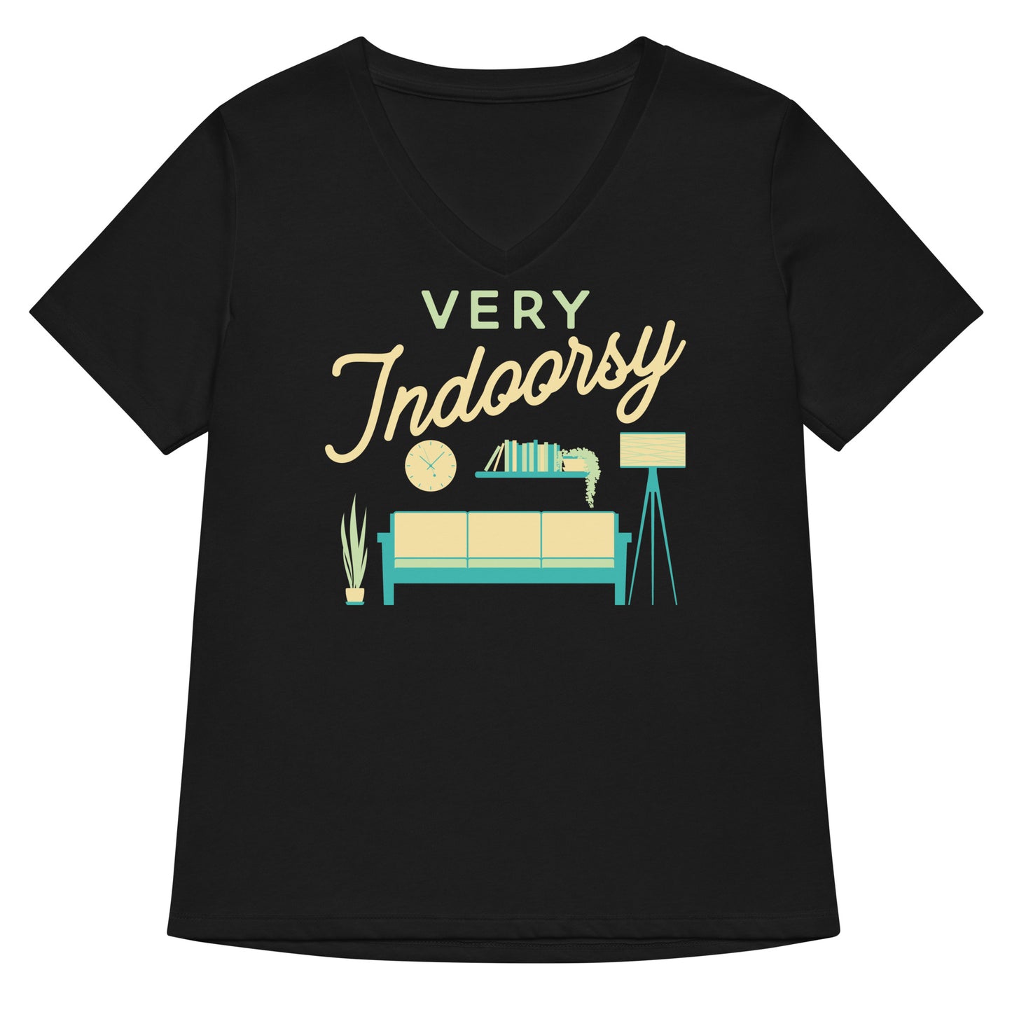 Very Indoorsy Women's V-Neck Tee