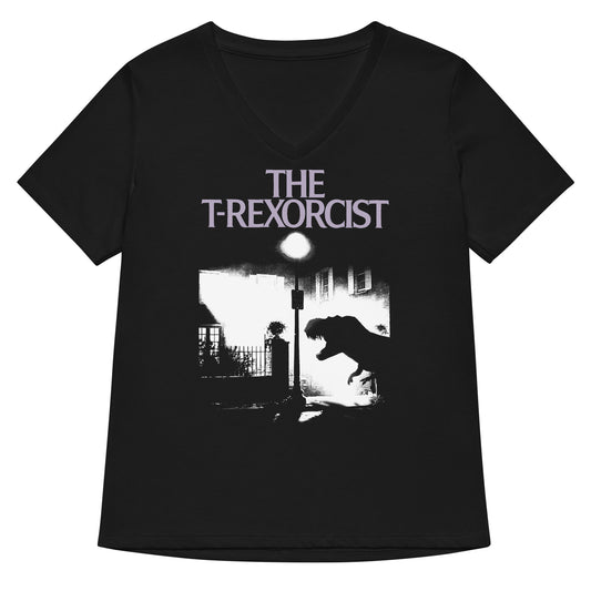 The T-Rexorcist Women's V-Neck Tee
